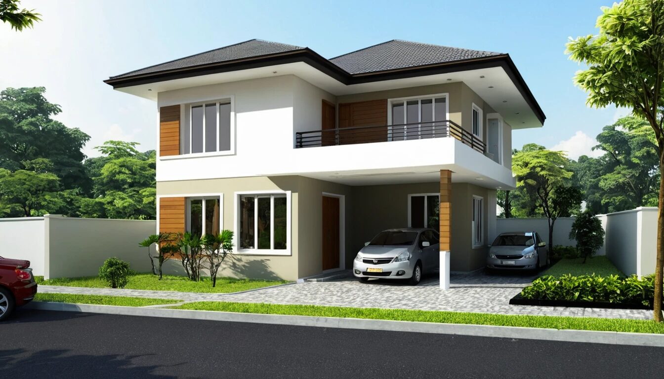 Desain Rumah Dua Lantai yang Efisien dan Modern