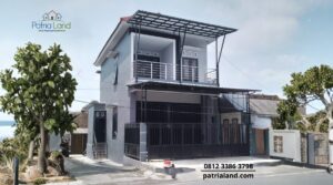 Proyek jasa bangun ruko 2 lantai modern dan strategis di Blitar oleh Patrialand.