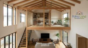 Inspirasi desain rumah mezzanine lantai tambahan solusi lahan sempit hemat biaya rekomendasi Patrialand.
