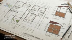 Contoh gambar kerja denah rumah minimalis dari jasa arsitek Blitar.