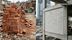 Penjelasan dari Jasa Bangun Rumah Blitar Patrialand mengenai mitos kekuatan bata merah dibandingkan dengan struktur tulangan beton dan bata ringan.