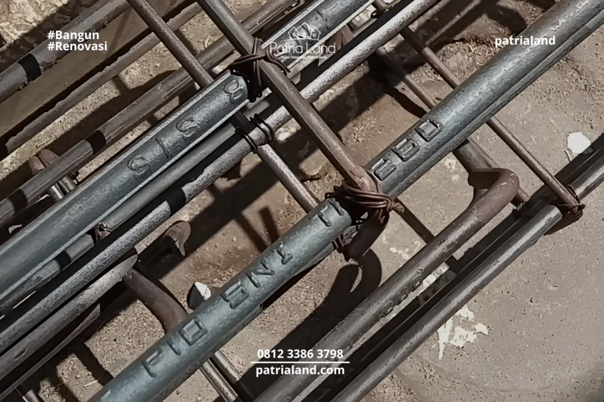 Detail cetakan SNI pada tulangan besi beton jaminan mutu konstruksi kokoh.