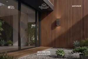 Konsultasi desain fasad rumah dan fungsi material WPC gratis bersama PatriaLand