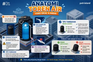 Anatomi dan panduan cara pasang toren air yang benar agar ideal dan aman.