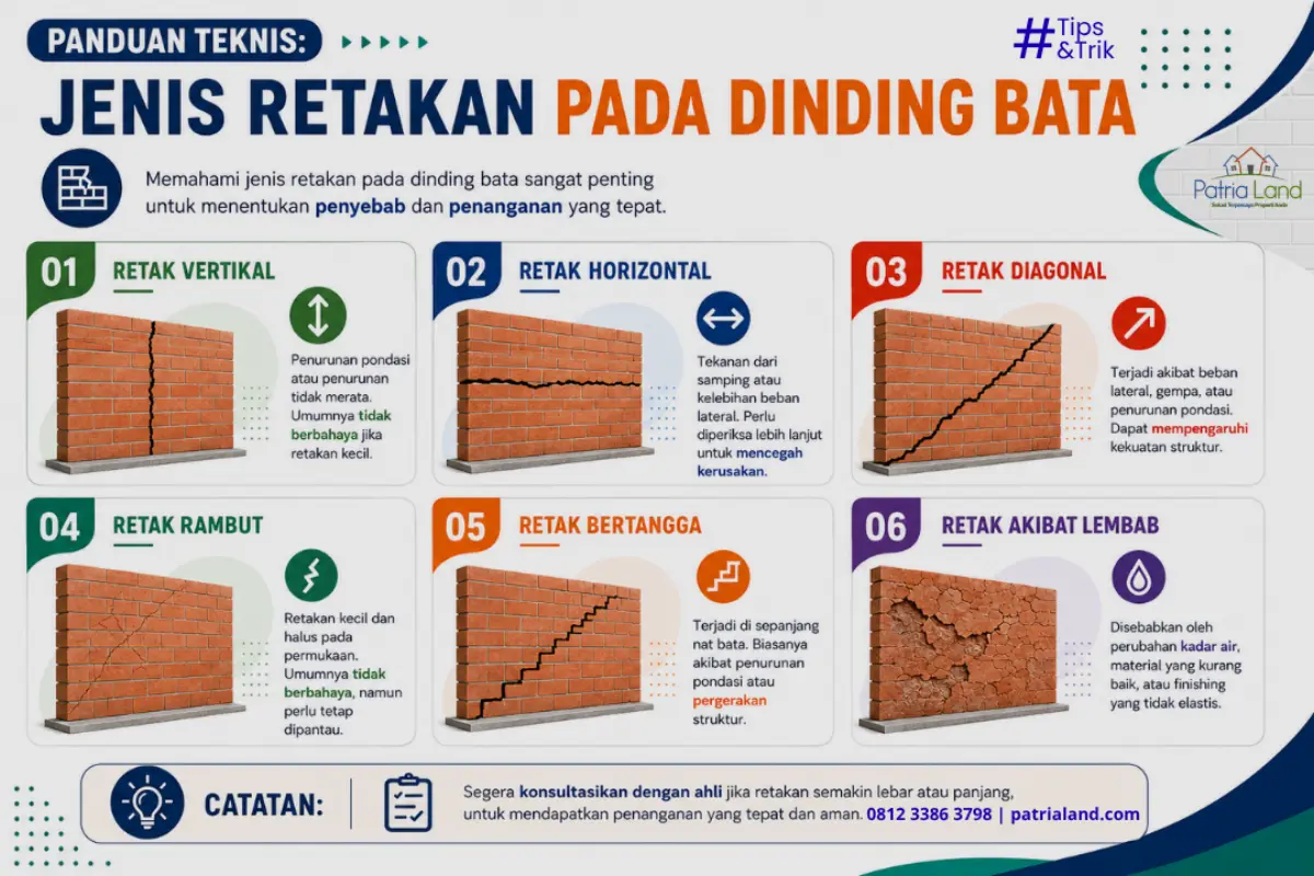 Kenali 6 Jenis Retakan pada Dinding dan Penyebabnya: Mana yang Berbahaya?