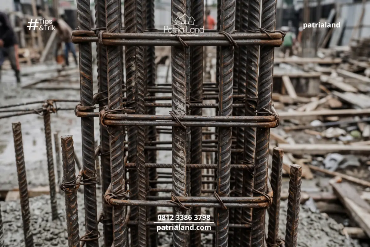 Jarak pemasangan besi tulangan yang terlalu rapat dapat menyebabkan beton keropos karena kerikil cor tidak bisa masuk sempurna.