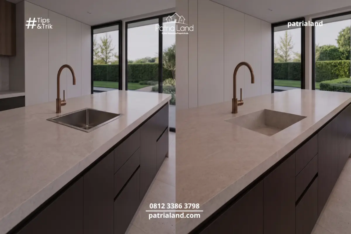 Kesalahan Desain Klasik: Bibir Wastafel yang Mengganggu (Top-Mount Sink)