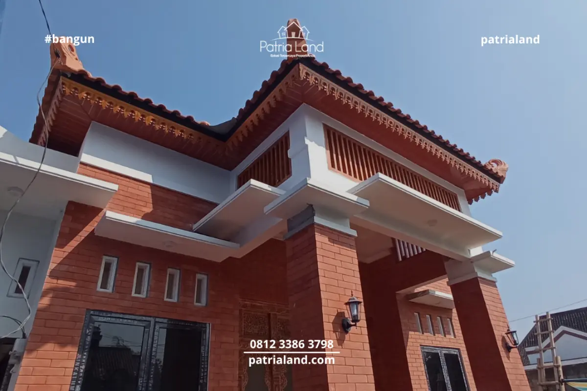 Progres Finishing Bangun Rumah Joglo Jawa Modern Pak Andri di Talun – Jasa Bangun Rumah Blitar Patrialand